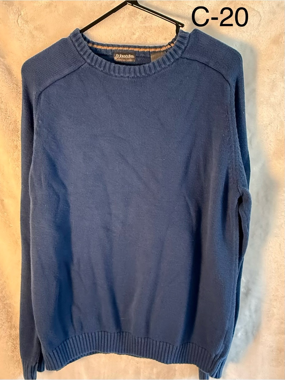 Men's Navy Crewneck Sweater - St. John’s bay